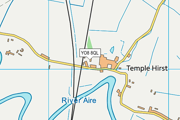 YO8 8QL map - OS VectorMap District (Ordnance Survey)