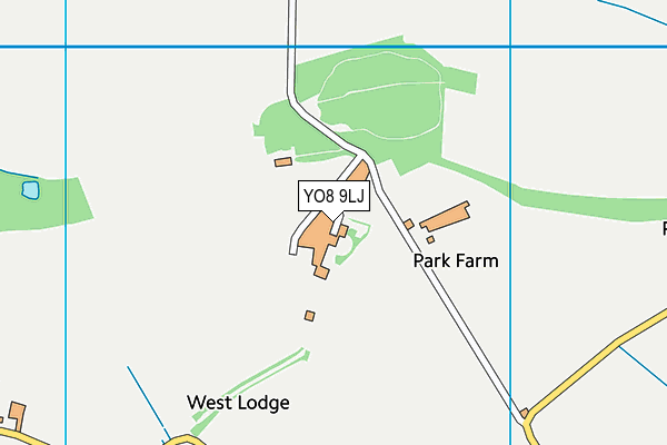 YO8 9LJ map - OS VectorMap District (Ordnance Survey)