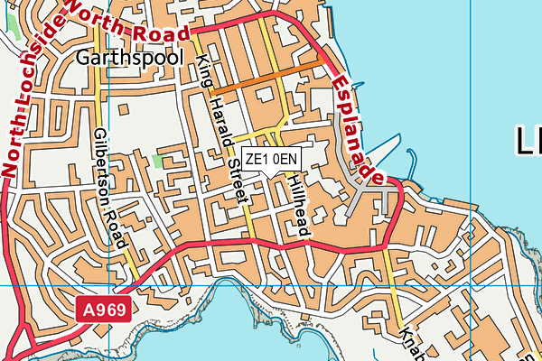 ZE1 0EN map - OS VectorMap District (Ordnance Survey)