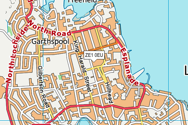 ZE1 0EU map - OS VectorMap District (Ordnance Survey)