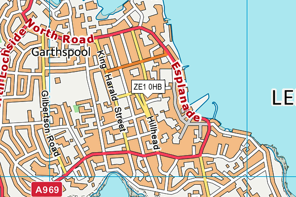 ZE1 0HB map - OS VectorMap District (Ordnance Survey)