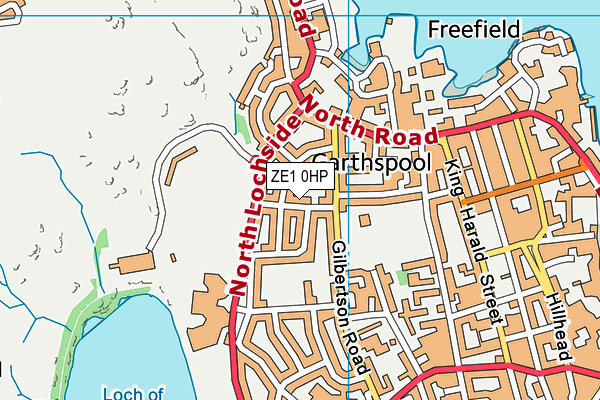 ZE1 0HP map - OS VectorMap District (Ordnance Survey)