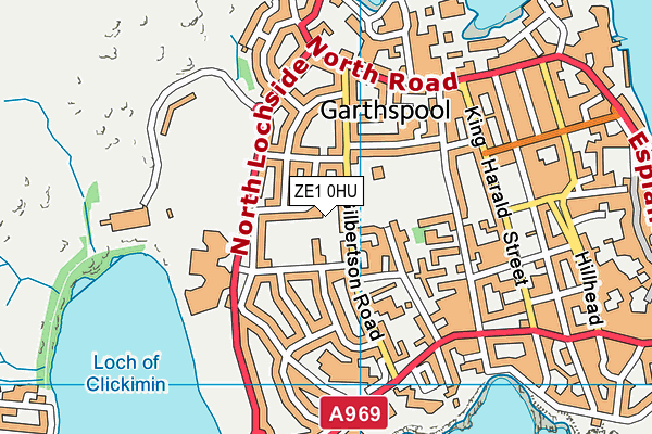 ZE1 0HU map - OS VectorMap District (Ordnance Survey)