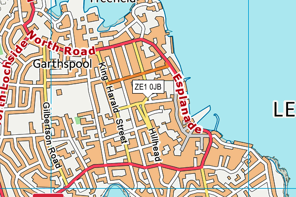ZE1 0JB map - OS VectorMap District (Ordnance Survey)