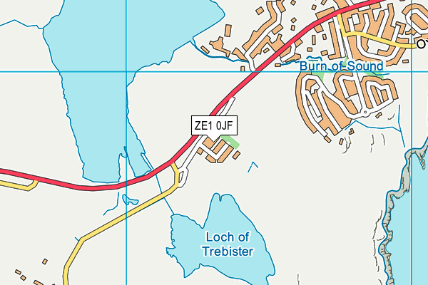 ZE1 0JF map - OS VectorMap District (Ordnance Survey)
