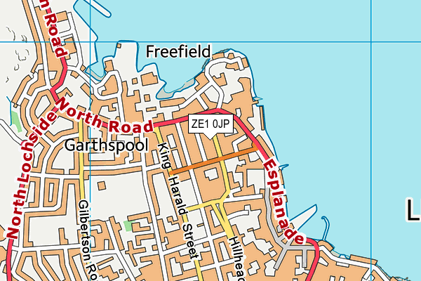 Map of LERWICK DISTILLERY LIMITED at district scale