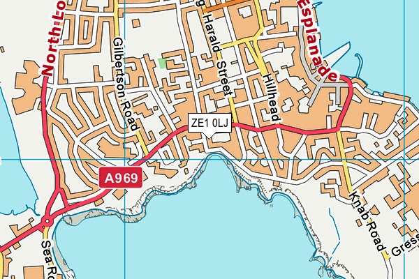 ZE1 0LJ map - OS VectorMap District (Ordnance Survey)