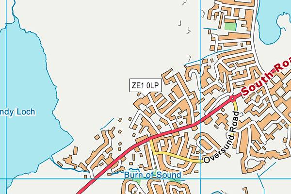 ZE1 0LP map - OS VectorMap District (Ordnance Survey)