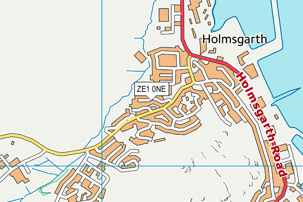 ZE1 0NE map - OS VectorMap District (Ordnance Survey)