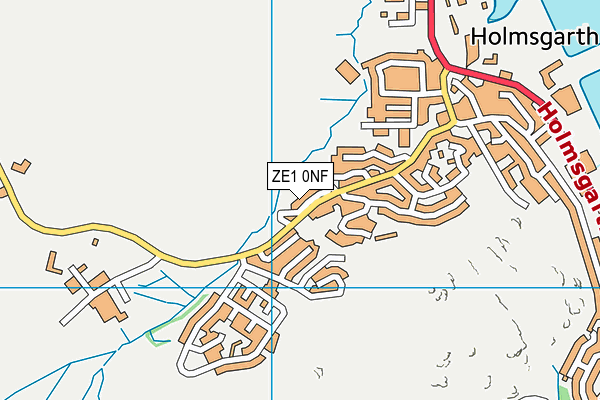 ZE1 0NF map - OS VectorMap District (Ordnance Survey)