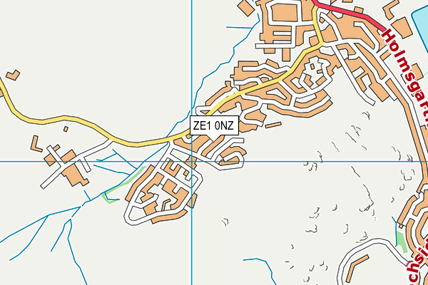 ZE1 0NZ map - OS VectorMap District (Ordnance Survey)