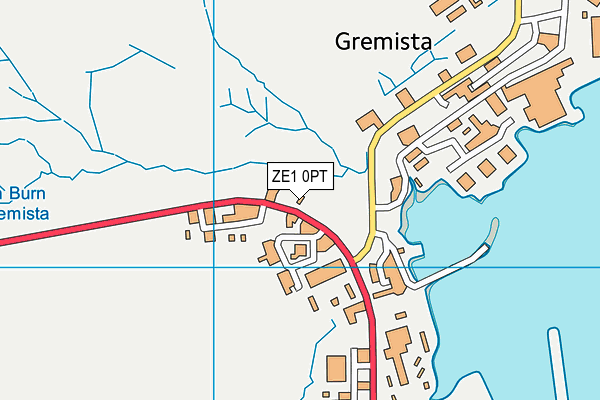 ZE1 0PT map - OS VectorMap District (Ordnance Survey)