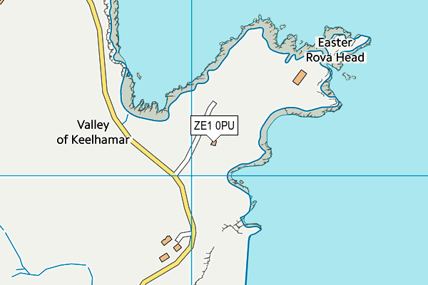 ZE1 0PU map - OS VectorMap District (Ordnance Survey)