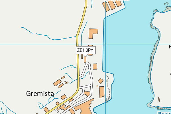 ZE1 0PY map - OS VectorMap District (Ordnance Survey)