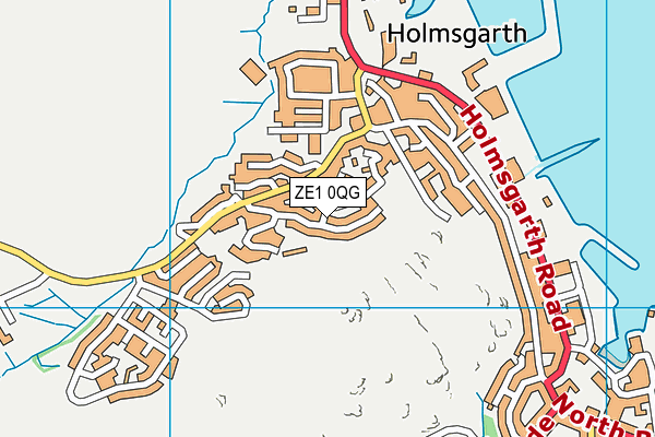 ZE1 0QG map - OS VectorMap District (Ordnance Survey)