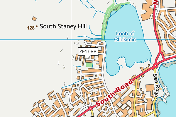 ZE1 0RP map - OS VectorMap District (Ordnance Survey)