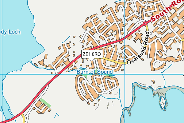 ZE1 0RQ map - OS VectorMap District (Ordnance Survey)