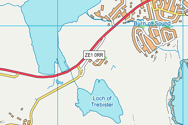 ZE1 0RR map - OS VectorMap District (Ordnance Survey)