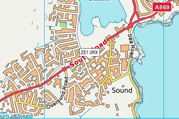 ZE1 0RX map - OS VectorMap District (Ordnance Survey)