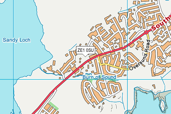 ZE1 0SU map - OS VectorMap District (Ordnance Survey)