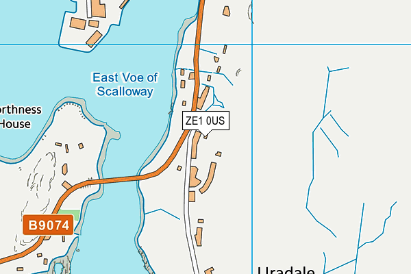 ZE1 0US map - OS VectorMap District (Ordnance Survey)