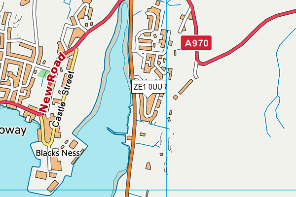 ZE1 0UU map - OS VectorMap District (Ordnance Survey)