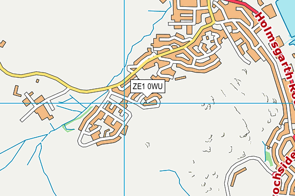 ZE1 0WU map - OS VectorMap District (Ordnance Survey)