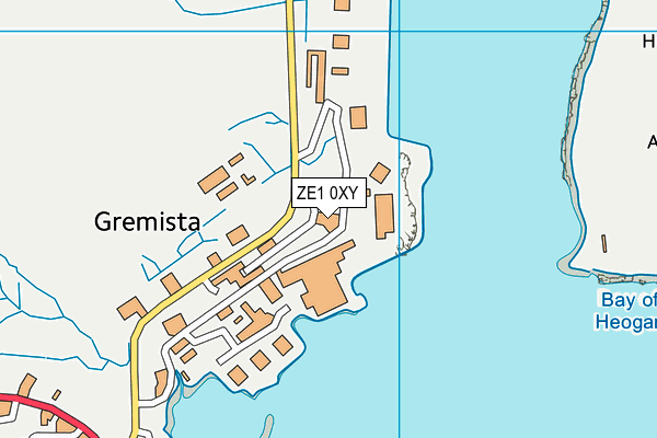ZE1 0XY map - OS VectorMap District (Ordnance Survey)