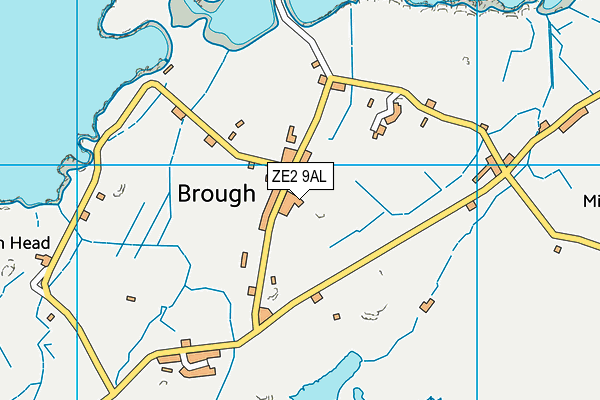 ZE2 9AL map - OS VectorMap District (Ordnance Survey)