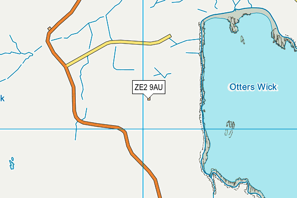 ZE2 9AU map - OS VectorMap District (Ordnance Survey)