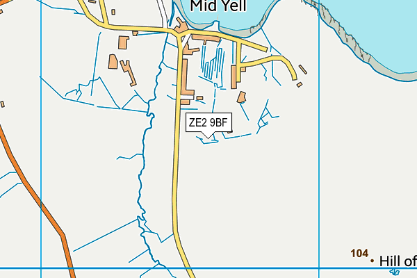 ZE2 9BF map - OS VectorMap District (Ordnance Survey)
