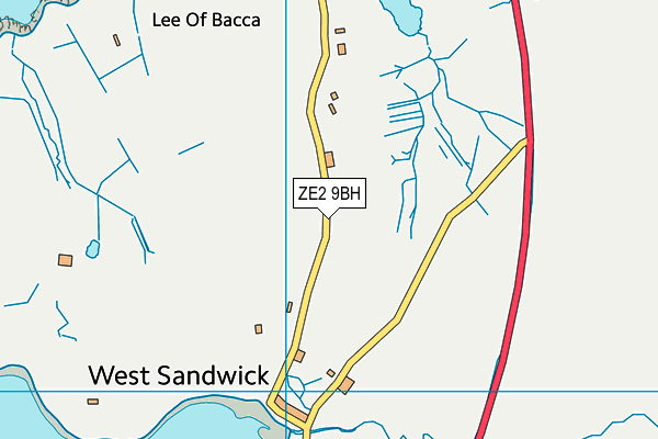ZE2 9BH map - OS VectorMap District (Ordnance Survey)