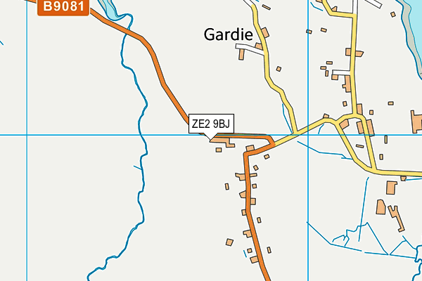 ZE2 9BJ map - OS VectorMap District (Ordnance Survey)
