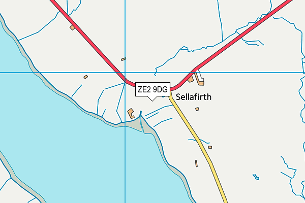 ZE2 9DG map - OS VectorMap District (Ordnance Survey)