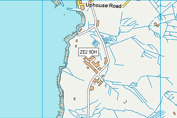 ZE2 9DH map - OS VectorMap District (Ordnance Survey)