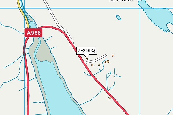 ZE2 9DQ map - OS VectorMap District (Ordnance Survey)