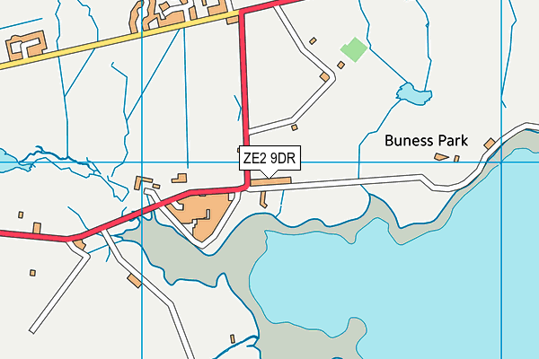 ZE2 9DR map - OS VectorMap District (Ordnance Survey)