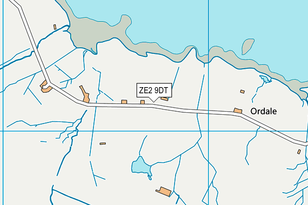 ZE2 9DT map - OS VectorMap District (Ordnance Survey)