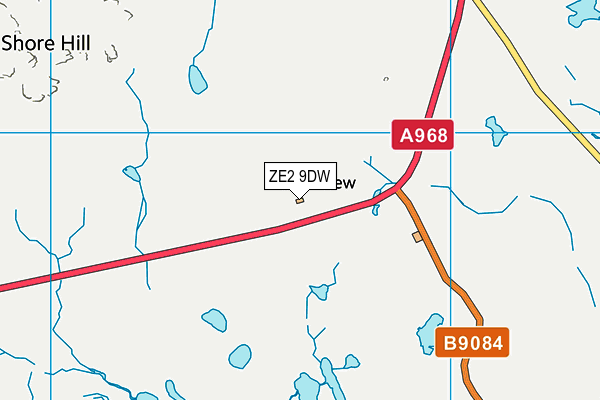 ZE2 9DW map - OS VectorMap District (Ordnance Survey)