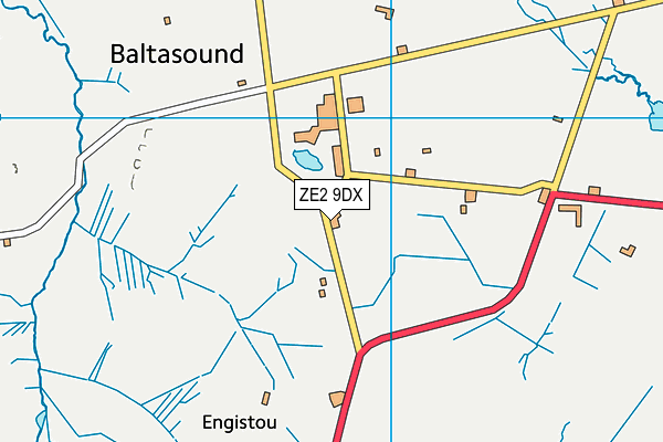 ZE2 9DX map - OS VectorMap District (Ordnance Survey)