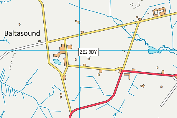 ZE2 9DY map - OS VectorMap District (Ordnance Survey)