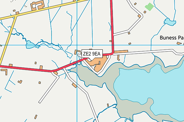 ZE2 9EA map - OS VectorMap District (Ordnance Survey)