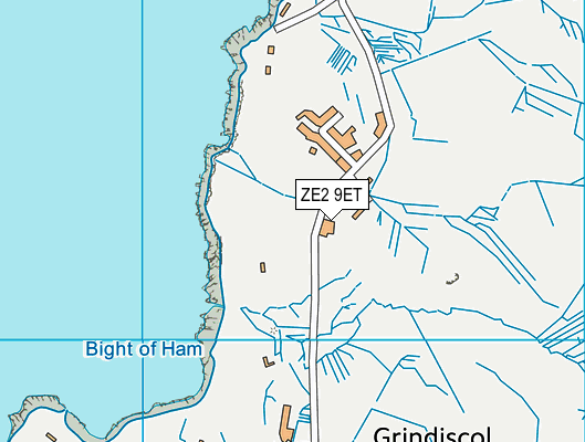ZE2 9ET map - OS VectorMap District (Ordnance Survey)