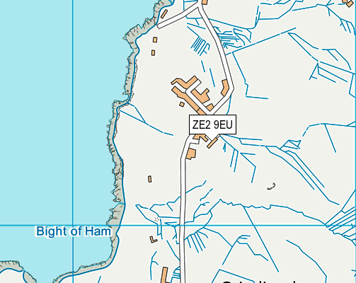 ZE2 9EU map - OS VectorMap District (Ordnance Survey)