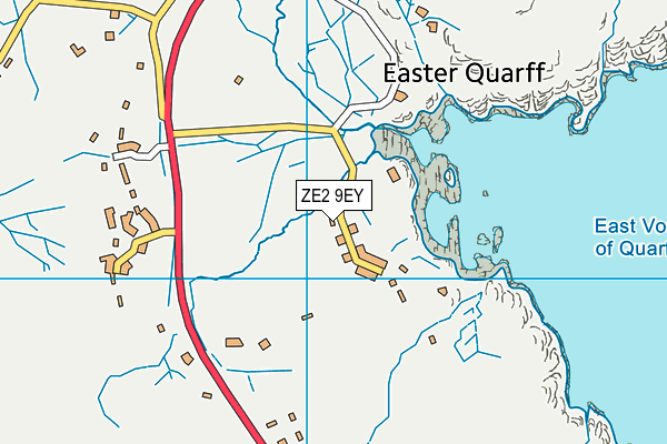 ZE2 9EY map - OS VectorMap District (Ordnance Survey)