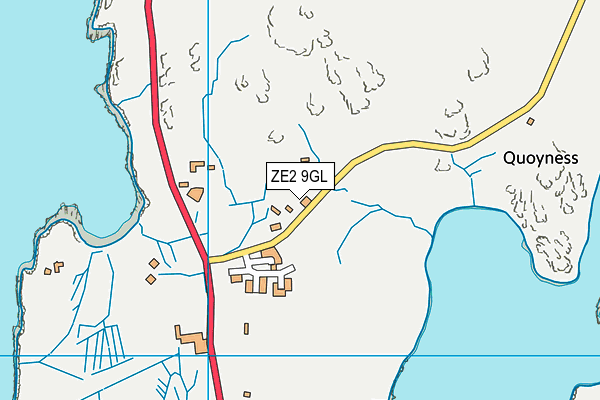 ZE2 9GL map - OS VectorMap District (Ordnance Survey)