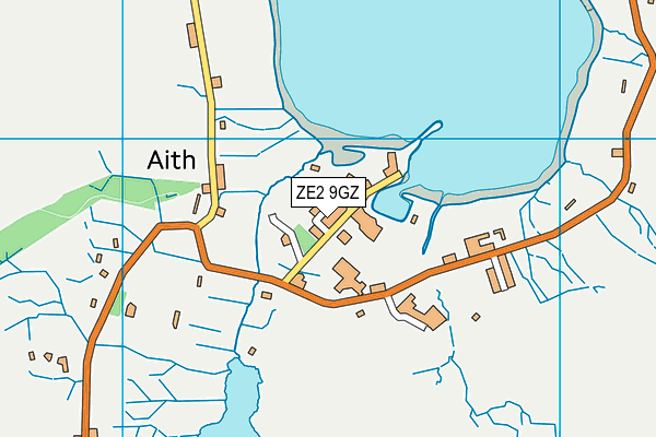 ZE2 9GZ map - OS VectorMap District (Ordnance Survey)