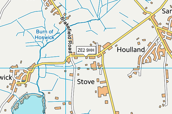 ZE2 9HH map - OS VectorMap District (Ordnance Survey)