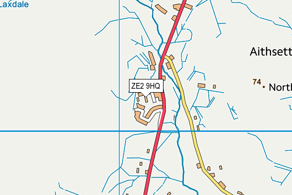 ZE2 9HQ map - OS VectorMap District (Ordnance Survey)