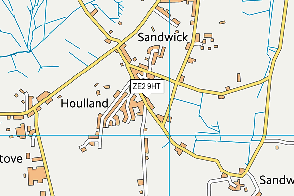 ZE2 9HT map - OS VectorMap District (Ordnance Survey)